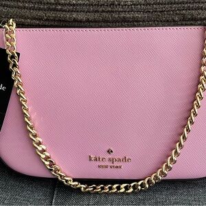 Kate Spade Lilac Shoulder Bag with Gold Chain Handle NWT
